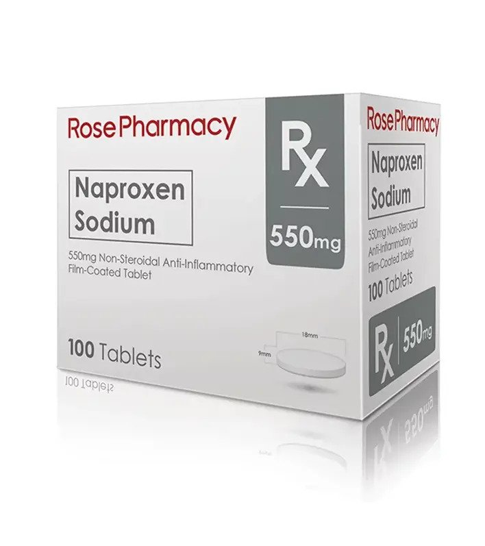 ROSE PHARMACY Naproxen Sodium 550mg FilmCoated Tablet 1's price in the